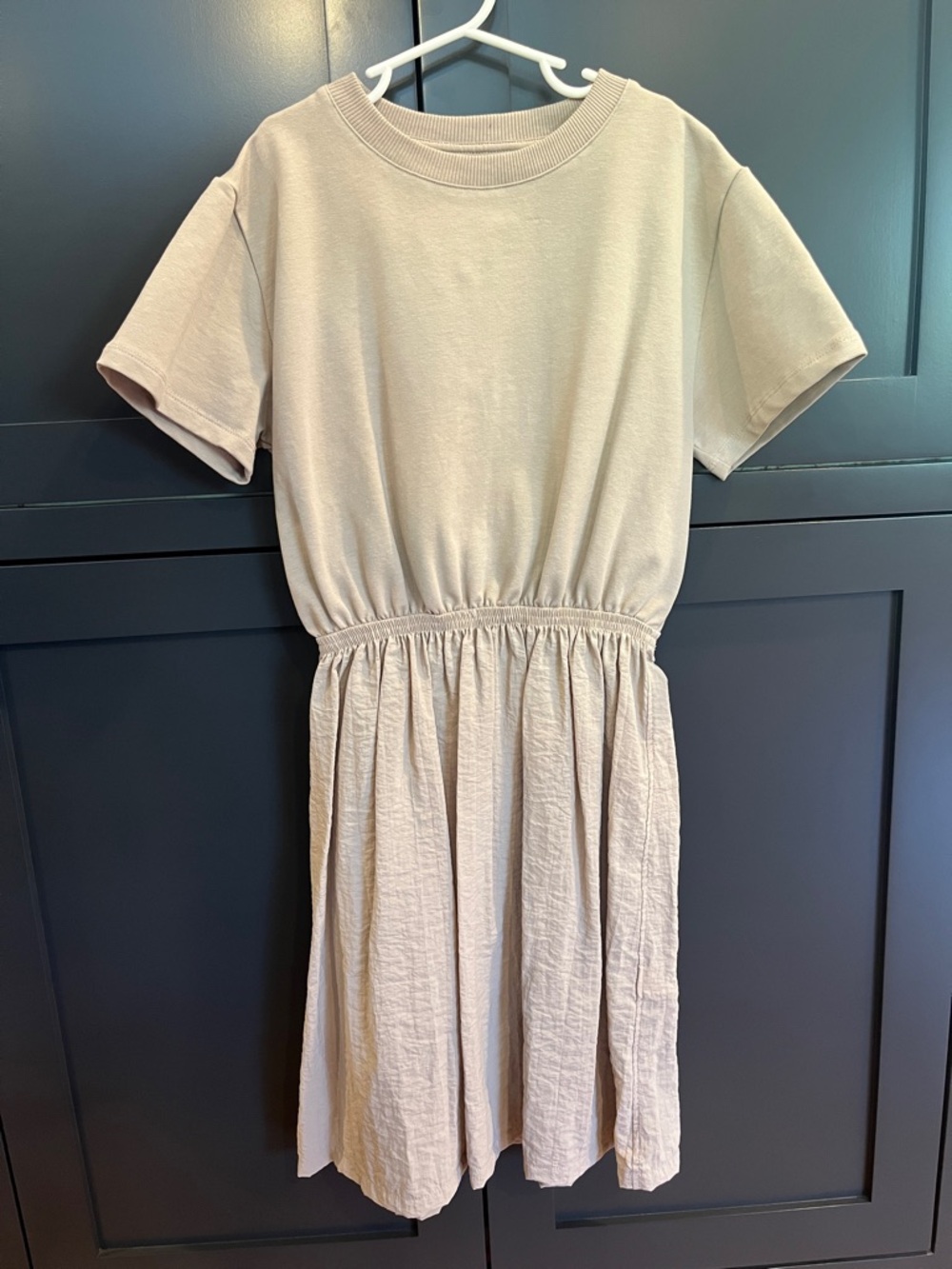 Zara Girls Fun Elastic-Waist Short Sleeve Dress -